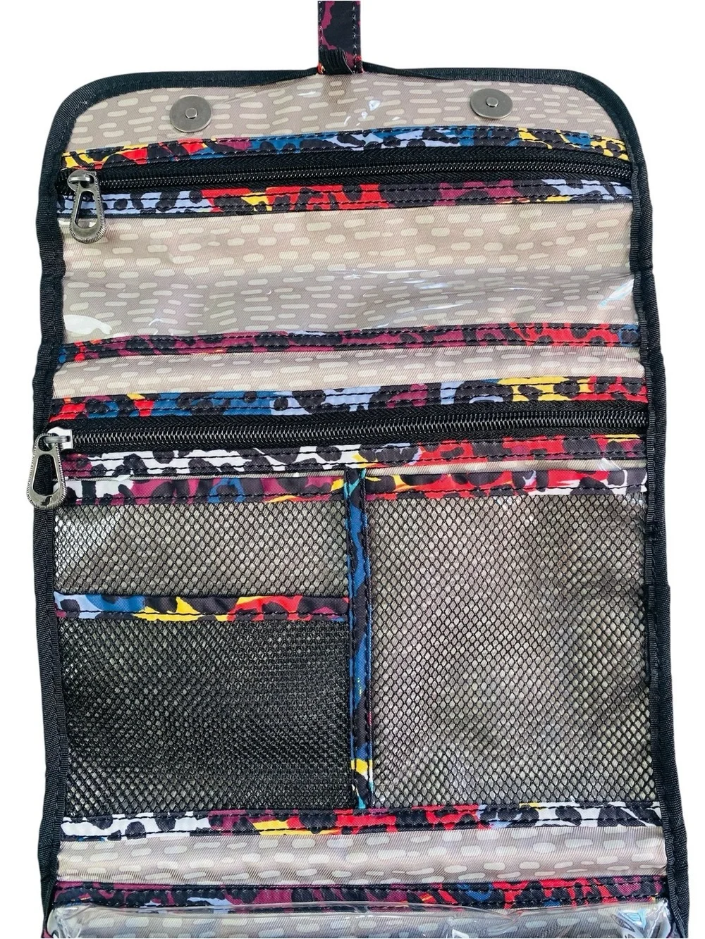 Sakroots Artist Circle Adventure Hanging Organizer Multicolor Spotted Pattern